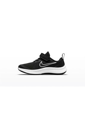 Nike Star Runner 3 Low Black White Little Kids Preschool Size DA2777-003 NO LID